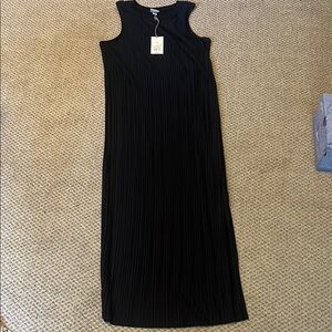 Elegant Black Sleeveless Maxi Dress Sz XS